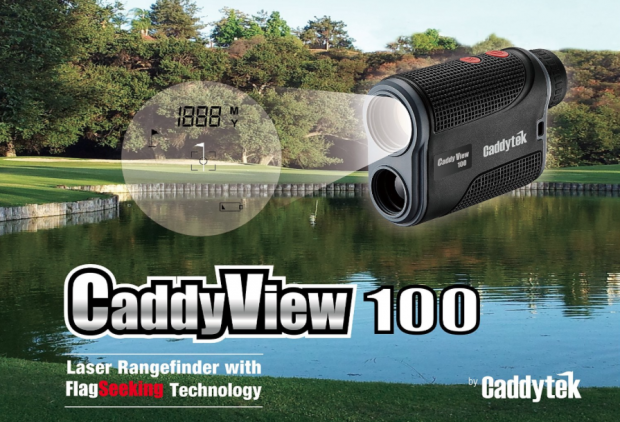 CaddyTek CaddyView 100 Golf Laser Rangefinder with FlagSeeking