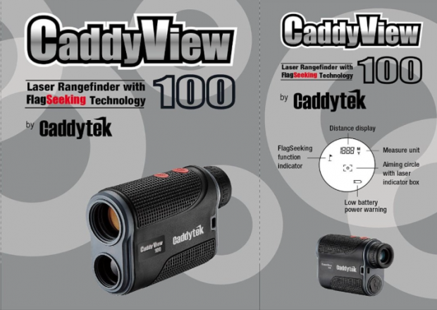 CaddyTek CaddyView 100 Golf Laser Rangefinder with FlagSeeking - specifications