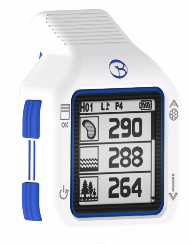 GolfBuddy CT2 Golf GPS Watch - distances to hazards