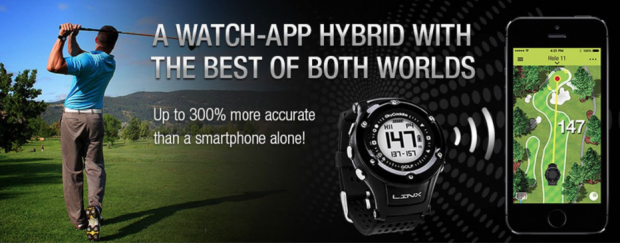 SkyCaddie LinxVue Golf GPS Watch Rangefinder - accurate distances