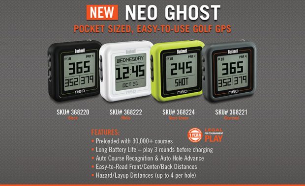 Bushnell Neo Ghost Golf GPS - details and specifications