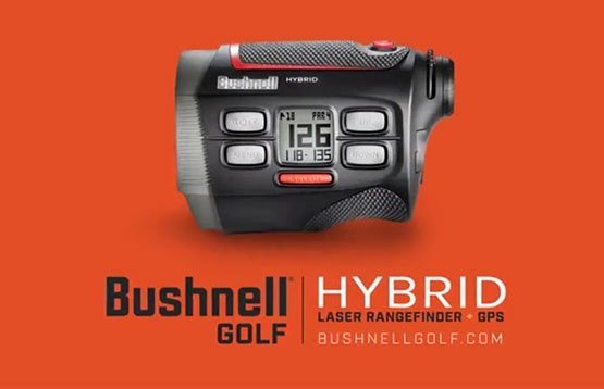 Bushnell Hybrid golf rangefinder - with GPS and laser